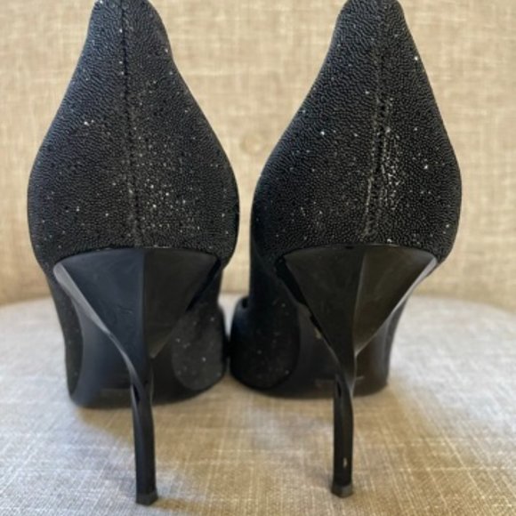 Giorgio Armani Black Crystal Sparkle Pumps Size 41 - Picture 4 of 7
